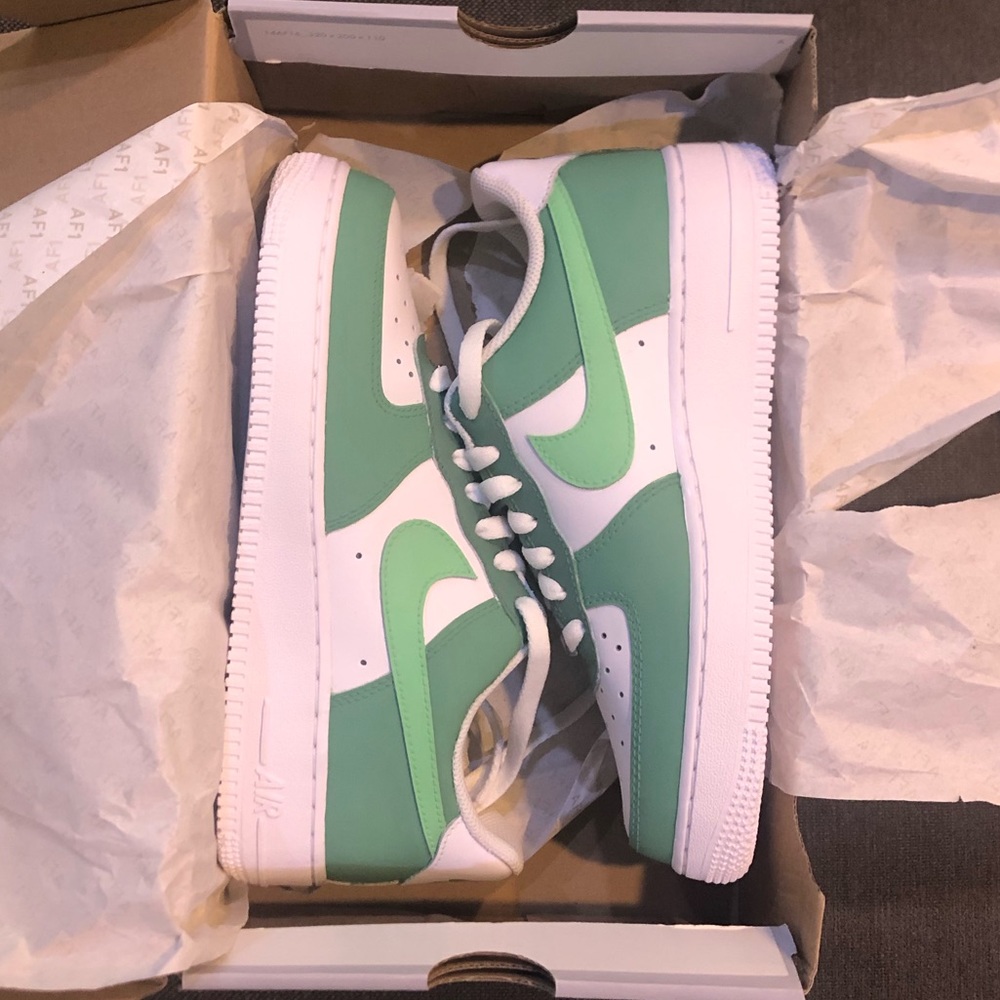 Custom Green Nike Air Force 1